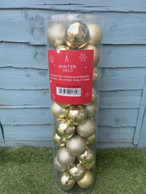 Kugeln Weihnachten Baumschmuck 40tlg.
