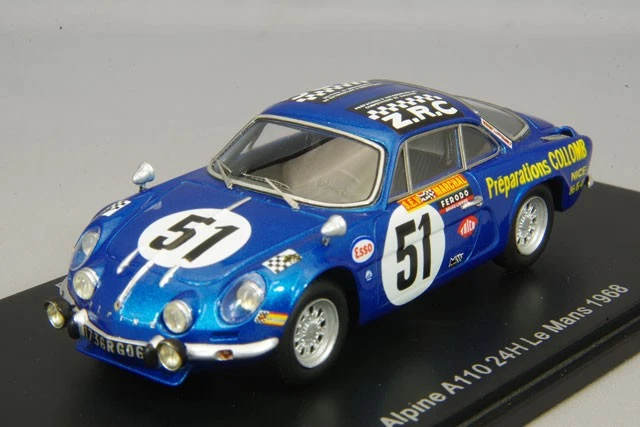 SPARK S6103 1/43 ALPINE A110 N°51 24H Le Mans 1968 B. COLLOMB F