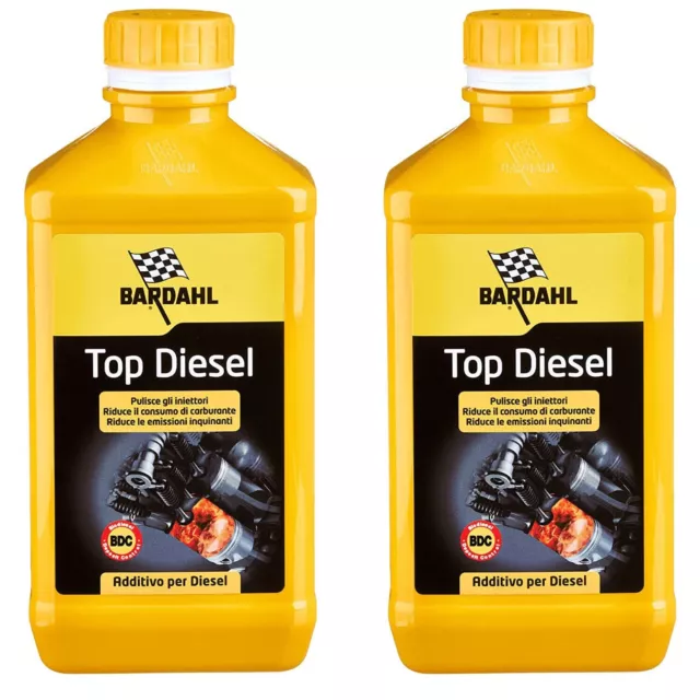 Kit 2 Pezzi Bardahl Top Diesel 1 Litro 1lt Totale 2 Litri