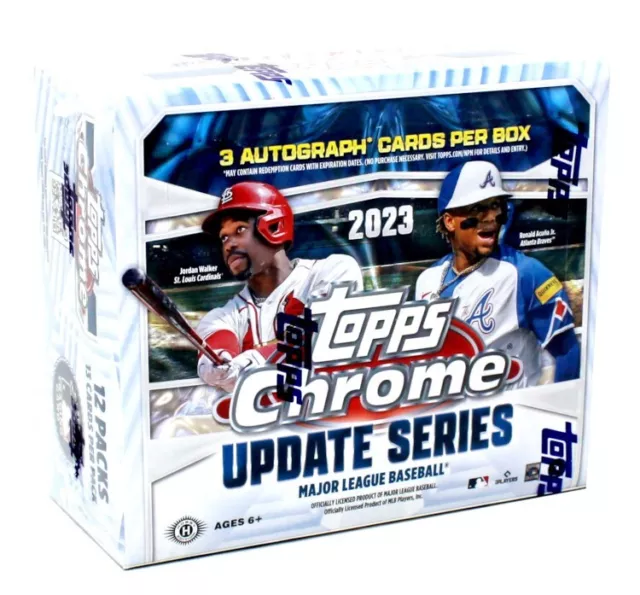 2023 Topps Chrome Update Series Baseball Jumbo Box Blowout Cards