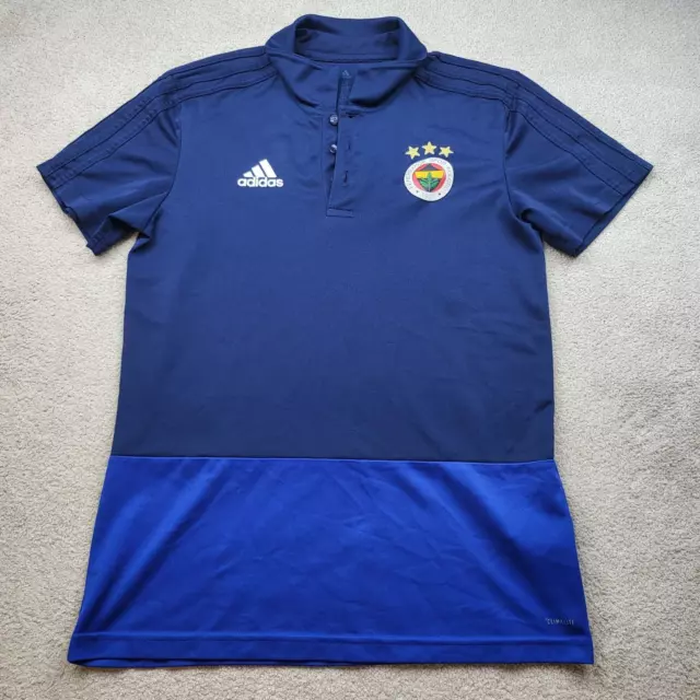 Fenerbahce Shirt Medium Blue Training Shirt Polo 2017 2018 Adidas