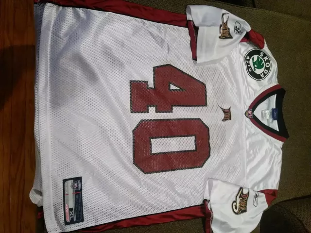 NFL Europe Rhein Fire Reebok Football Jersey Men's XL EXCELLENT CONDITION RARE!