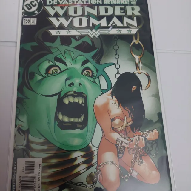 Wonder Woman #156 Adam Hughes Bondage Cover DC Comics 2000 GGA Good Girl Art NM