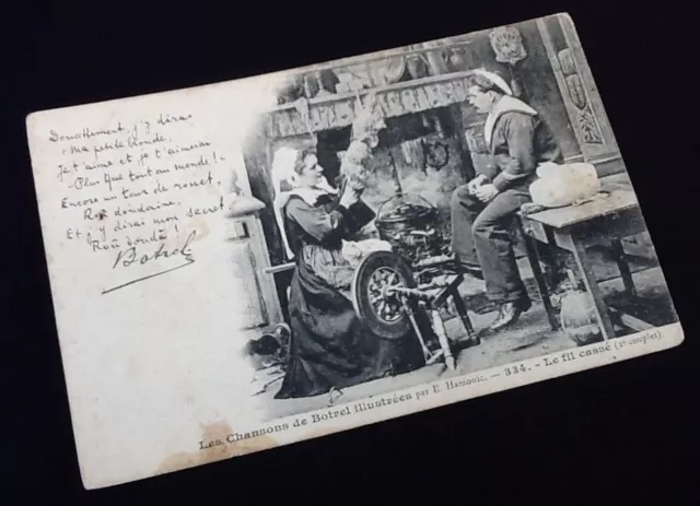 Carte postale ancienne Bretagne Les chansons de Botrel illustrées N° 334