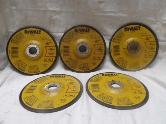 DeWalt Metal Grinding Wheels 6" x 1/8" x 7/8" DWA4513 Max rpms 10,100 (Qty of 5)