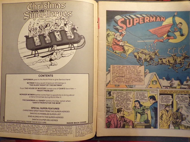Christmas With the Superheroes (DC Comics 1976) Limited Collectors' Edition, J91 3