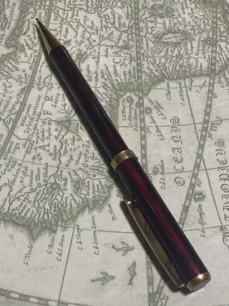 PLATINUM FOUNTAIN PEN Belage Wine Red Discontinued Mechanical Pencil ...