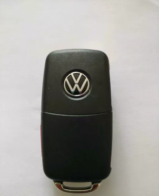 2X EMBLÈME VW Volkswagen clé argent bleu blanc 3B0837891 clé pliante EUR  19,39 - PicClick FR