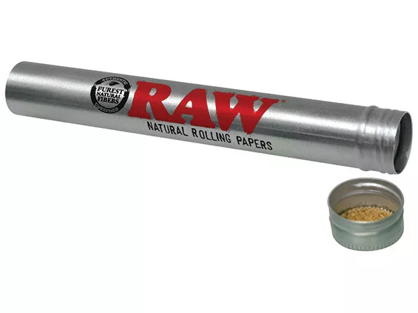 RAW Aluminum King Size 109MM - 1 Storage TUBE - Cone Cigar Holder