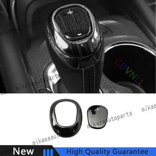 For Chevrolet Equinox Black Titanium 18-2021 Gear Shift Knob Shifter Lever Trim