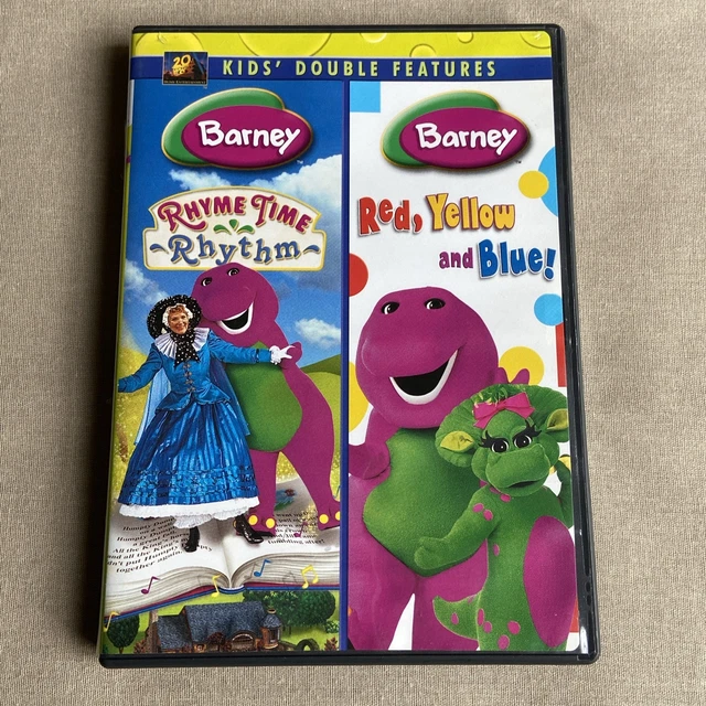 BARNEY RHYME TIME Rhythm Red Yellow Blue DVD 2 Disc Songs Sing barney-rhyme-time-rhythm-red-yellow-blue-dvd-2-disc-songs-sing