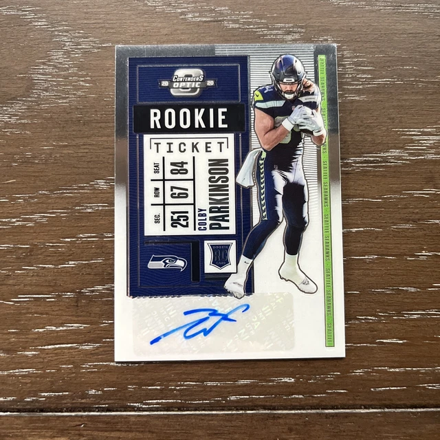 2020 Panini Contenders Optic Rookie Ticket Colby Parkinson Auto , RC