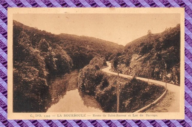 CPA 63 - La Bourboule - Road Saint-Sauves And Lake of / The Dam