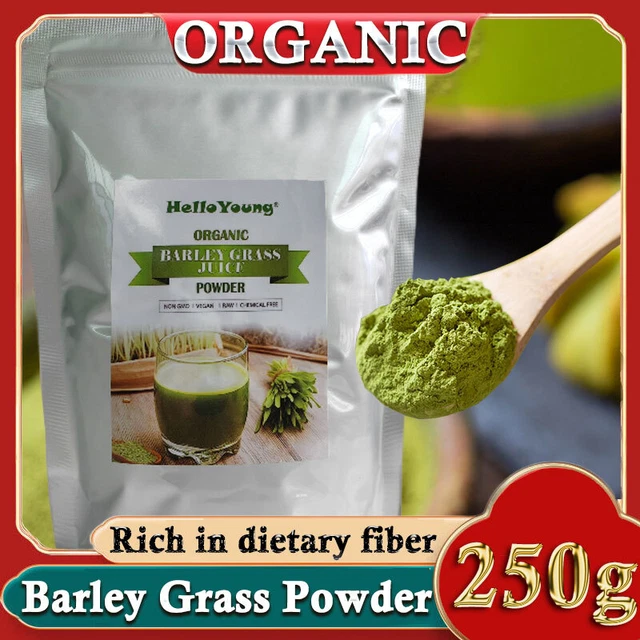 250 g de poudre d'herbe d'orge biologique, superaliment végétalien sans OGM