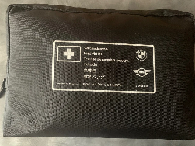 Kit da viaggio pronto soccorso di emergenza originale BMW/MINI + custodia/borsa nera 7263439