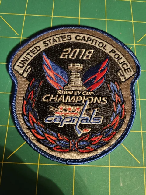 US Capitol Police 2018 Stanley Cup Champions Patch Capitals Hockey Washington DC