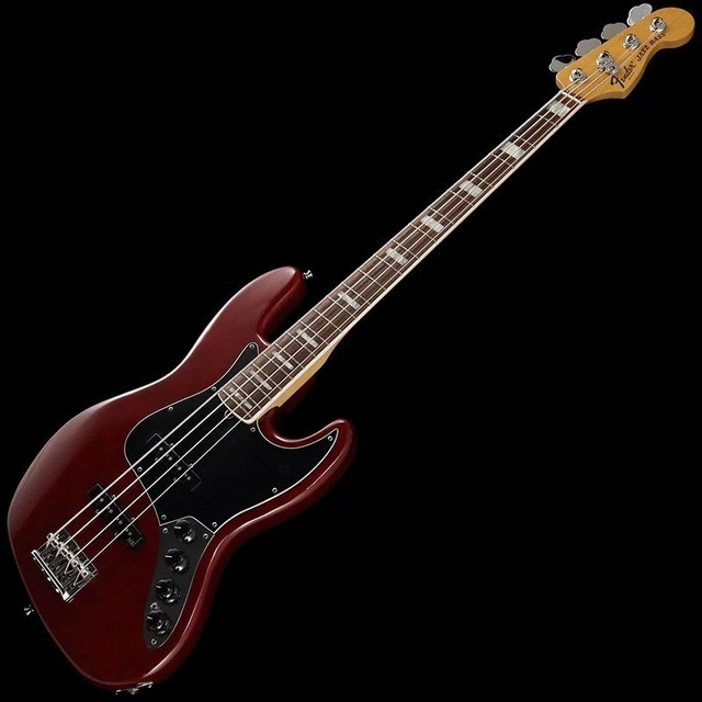 Fender American Deluxe Jazz Bass N3 Ash (Wine Transparent)  11  USED No.DG76