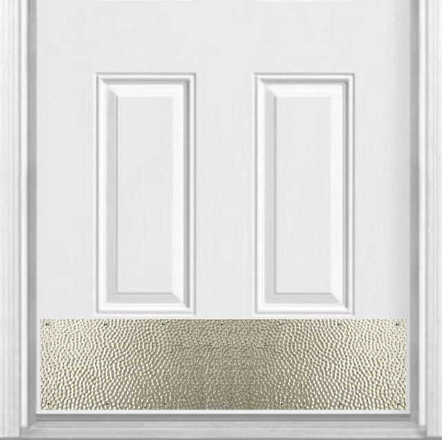 Door Kick Plate | Hammered Embossed - All Sizes - Copper, Brass, & Stainless