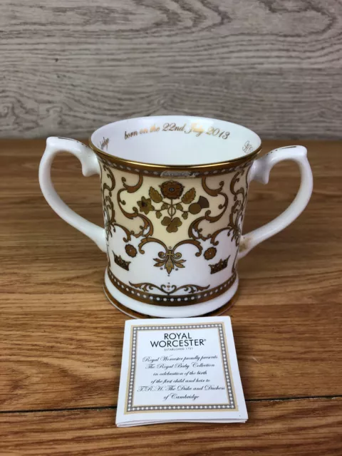 Royal Worcester Mug To Commemorate First Born Child Duke & Duchess Of Cambridge