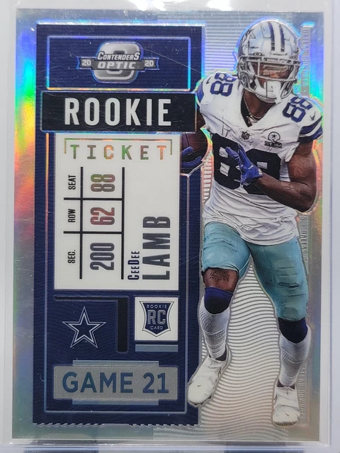 2020 Panini Contenders Optic Football Rookie Ticket CeeDee Lamb!
