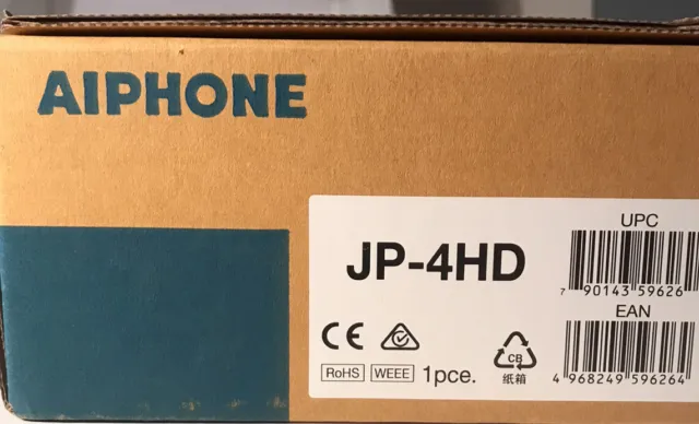 New Aiphone JP-4HD 7" Video Sub Master Station with LCD Touchscreen