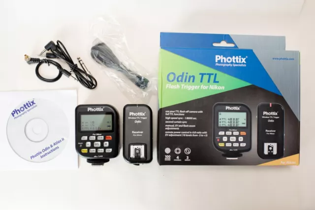 Phottix Odin TTL Wireless Flash Trigger for Nikon - Transmitter and Receiver Kit