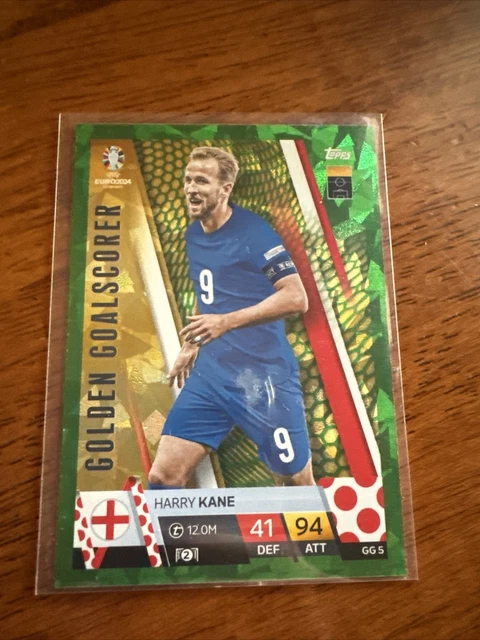 Carte Leader Relic Harry Kane Match Attax EURO 2024 #LR3 - Angleterre, état Quasi Neuf