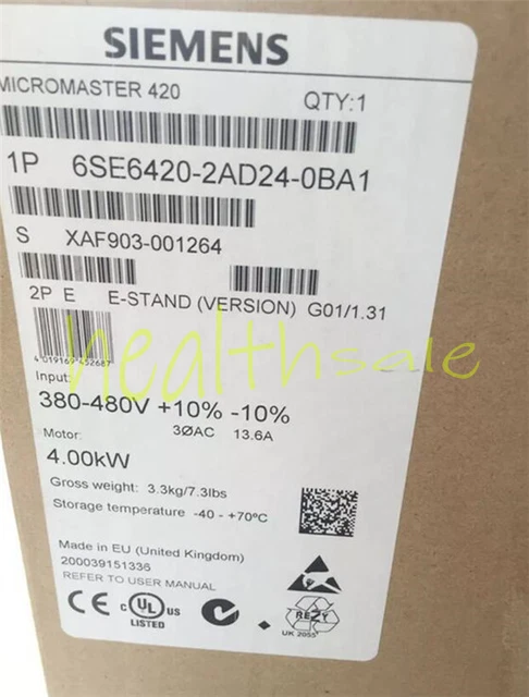1 pz unità nuove in scatola Siemens 6SE6420-2AD24-0BA1 6SE6 420-2AD24-0BA1