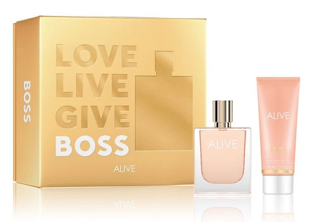 BOSS ALIVE 50 ml Eau de Parfum Spray + 75 ml Bodylotion Neu & Ovp HUGO BOSS Set
