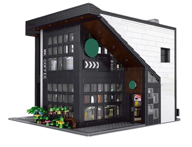 Mould King 16036 Modern City – Set Caffetteria Stile Starbucks Con LED (2728 Pezzi)