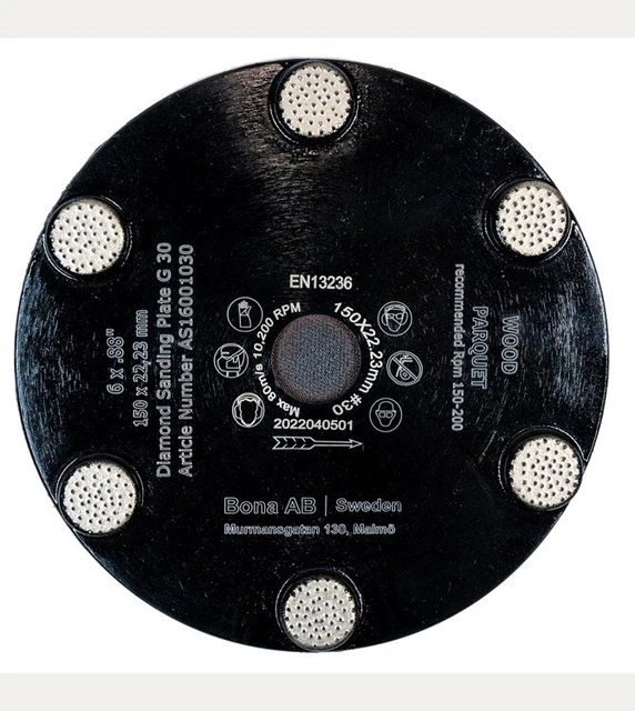 Bona Diamond Sanding Plate For Power Drive