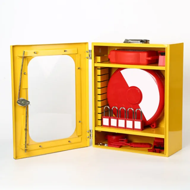 Lockout Tagout Station Wall Mounted Steel Construction Heavy Duty LOTO Box C SG5