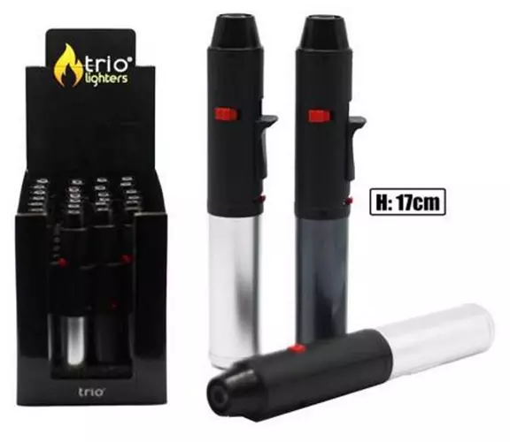 Metallic Jet flame Blow Torch with Adjustable Flame Lighter Lighters