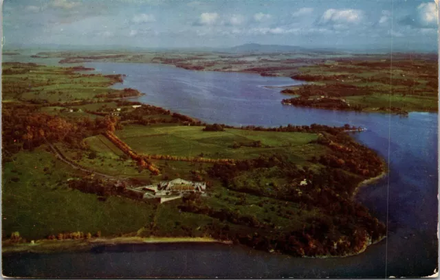Fort Ticonderoga Lake Champlain Aerial View New York NY Unposted Postcard