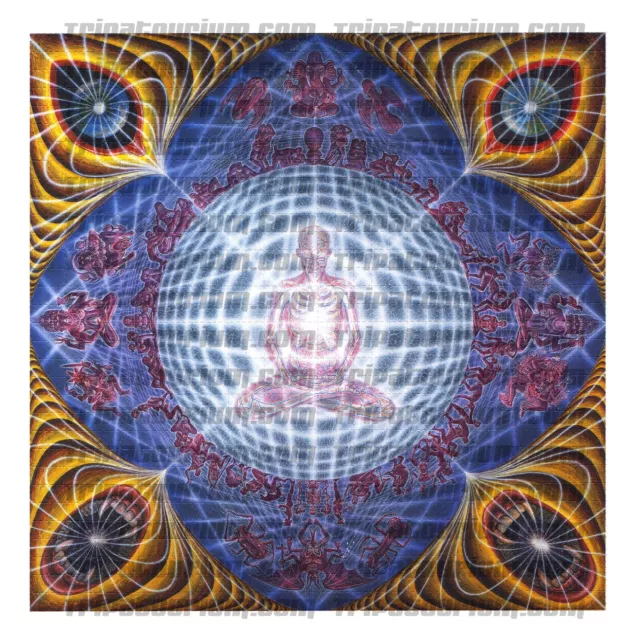 LSD Blotter Deities & Demons by Alex Grey, Signed, Numbered, and Titled, 2003