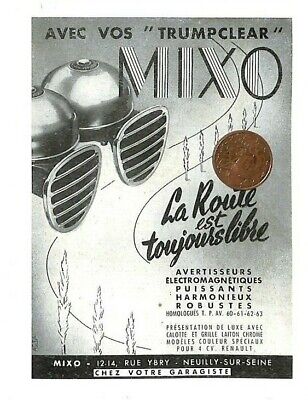 Neuilly-Sur-Seine (92) Avertisseurs Mixo / Publicite Advertising 1950