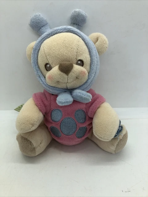 Doudou peluche Hochet Fisher Price Abeille rose Et Bleu Nature Bearries