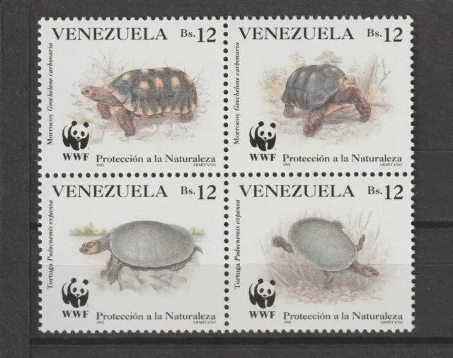 Venezuela 1992 Wwf Sg 2969/72 Mnh