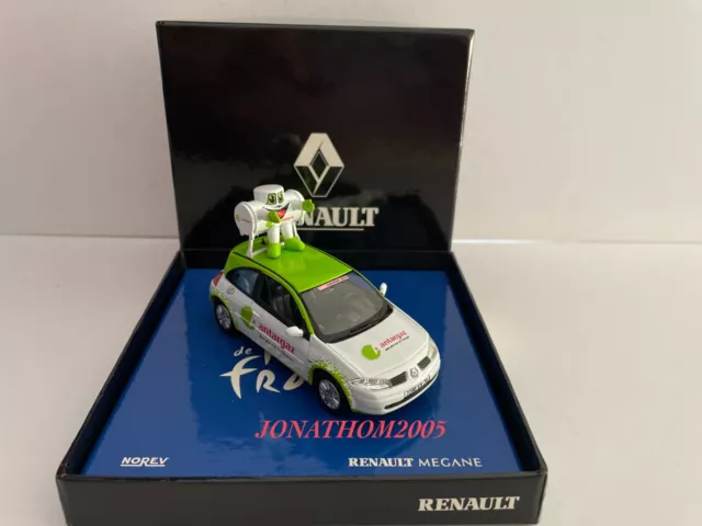 NOREV - COFFRET RENAULT MEGANE COUPE ANTARGAZ TOUR DE FRANCE 2003 au 1/43 °