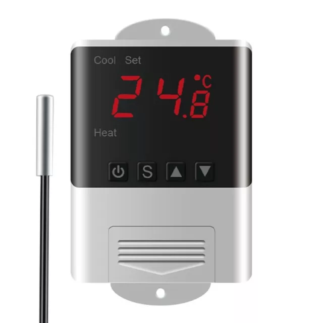 Digital Temperature Controller Thermostat 110-230VAC 2 Way Heating Cooling Ouput