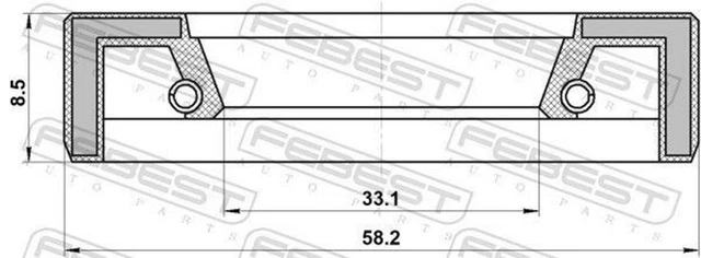 Bague Joint Spi Spy CFW1 BA U3 - Dimensions 25x62x10/7 - Neuf Sous Emballage