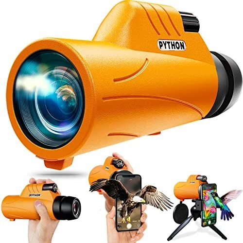 Telescopio monocular de alta potencia PYTHON EXPLORER con adaptador de teléfono y trípode...