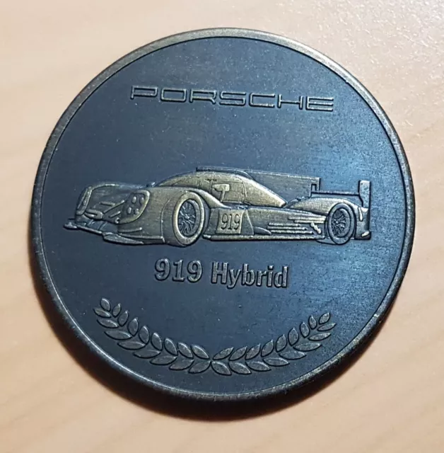 Porsche Münze Medaille 2015 Porsche 919 Hybrid - ORIGINAL