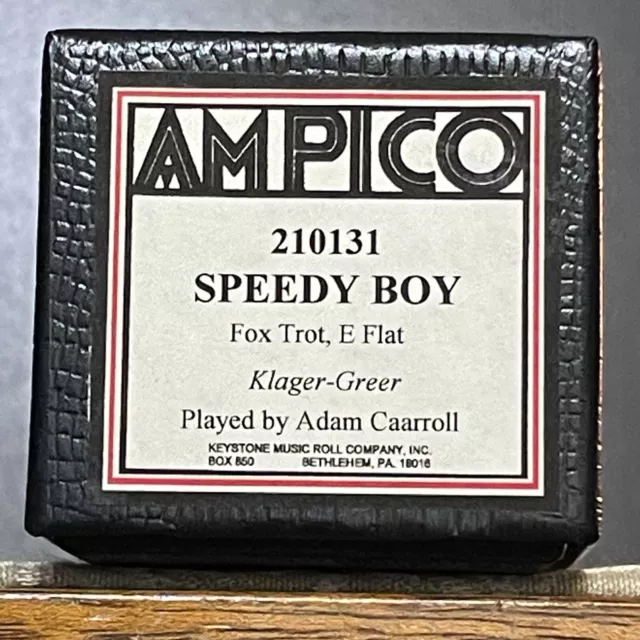 "SPEEDY BOY"" - AMPICO - nunca tocado Keystone Recort