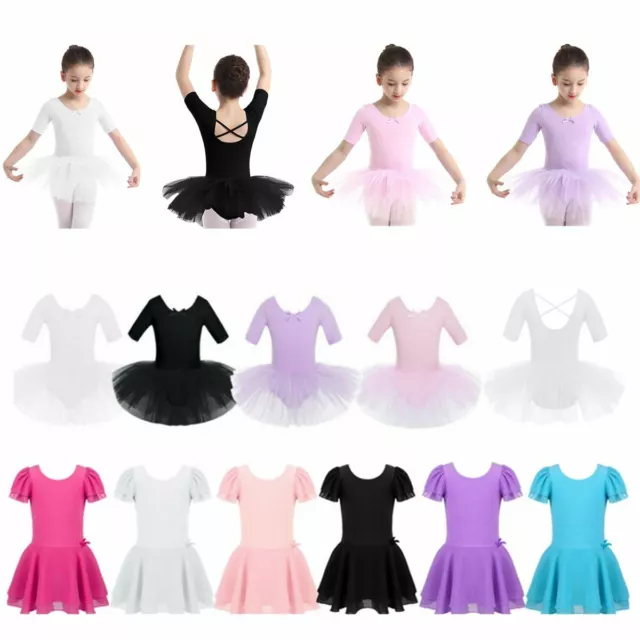 Girl Ballet Dance Tutu Dress Gymnastic Leotard Toddler Ballerina Skirt Dancewear