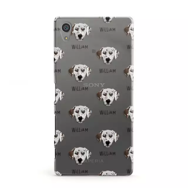 Dalmatian Icon with Name Sony Case for Sony Phones