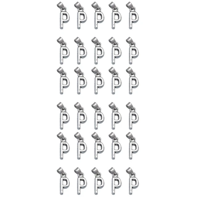 60 pcs   Keychain Anhänger Charme Initial Schmuck Alphabet Armband