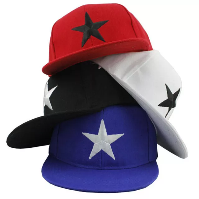 Kid Baby Boy Girl Star Hat Baseball Hip Hop Snapback Adjustable Cap Visor Sunhat