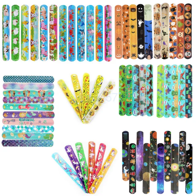 24X Snap Bracelets Pinata Toy Loot/Party Bag Fillers Kids Pocket Slap Band Gift