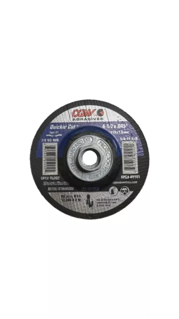 Cut Of Wheel Steel & Stainless Zirconia/Aluminum 4 1/2 X 045 X 5/8-1 Pack Of 9